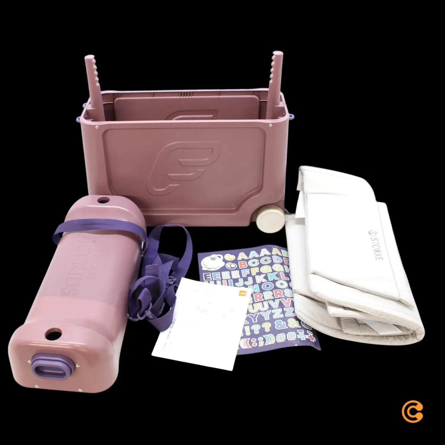 B-Ware Jet Kids By Stokke Bed Box Kindertrolley Kinderkoffer Reisekoffer Hazy Lilac - 7040356813063