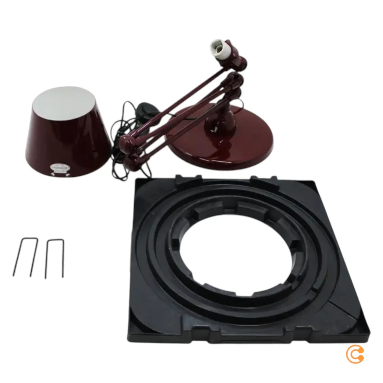 B-Ware Jieldé Aicler Aid433 Stehleuchte Lampe Leuchte 4x30cm Burgunder Siehe Text/Foto - 3700921361286