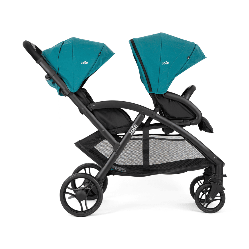 B-Ware Joie Evalite Duo Capri Zwillingswagen Geschwisterwagen Buggy Türkis Schwarz - 5056080617947