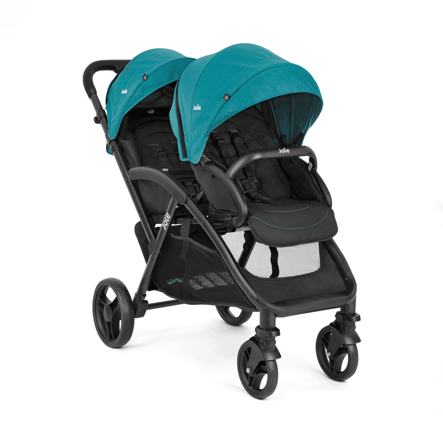 B-Ware Joie Evalite Duo Capri Zwillingswagen Geschwisterwagen Buggy Türkis Schwarz - 5056080617947