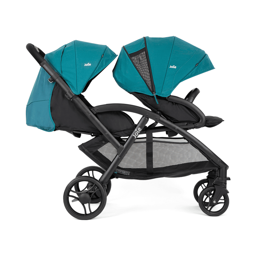 B-Ware Joie Evalite Duo Capri Zwillingswagen Geschwisterwagen Buggy Türkis Schwarz - 5056080617947