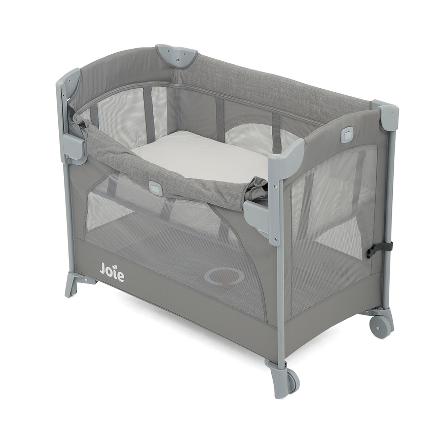 B-Ware Joie Beistellbett Babybett Kubbie Sleep Foggy Gray Reisebett Matratze