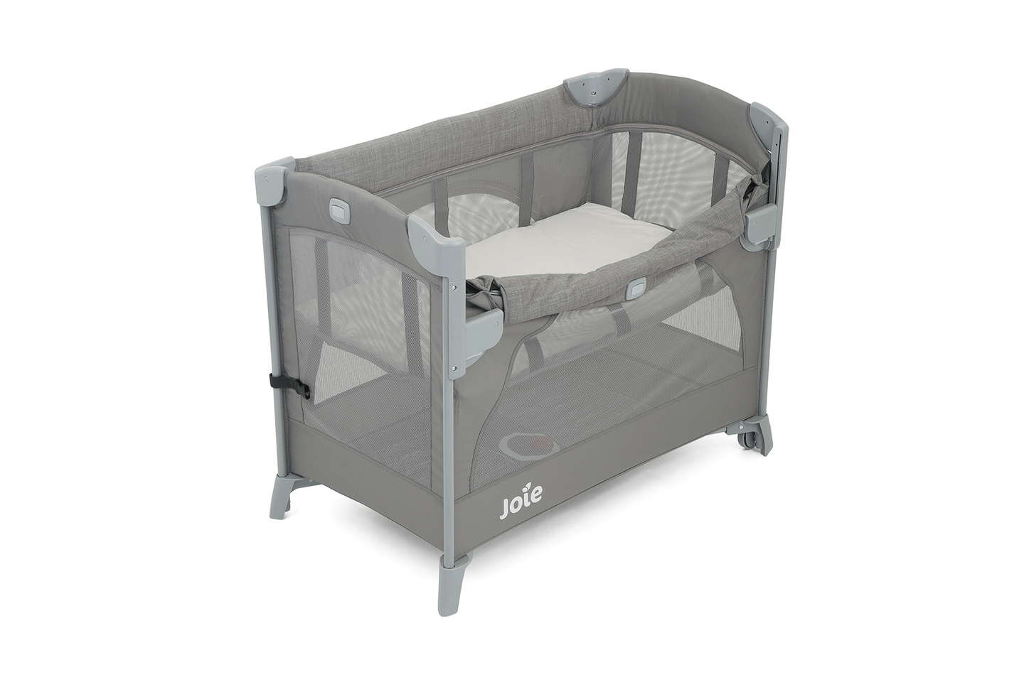 B-Ware Joie Beistellbett Babybett Kubbie Sleep Foggy Gray Reisebett Matratze