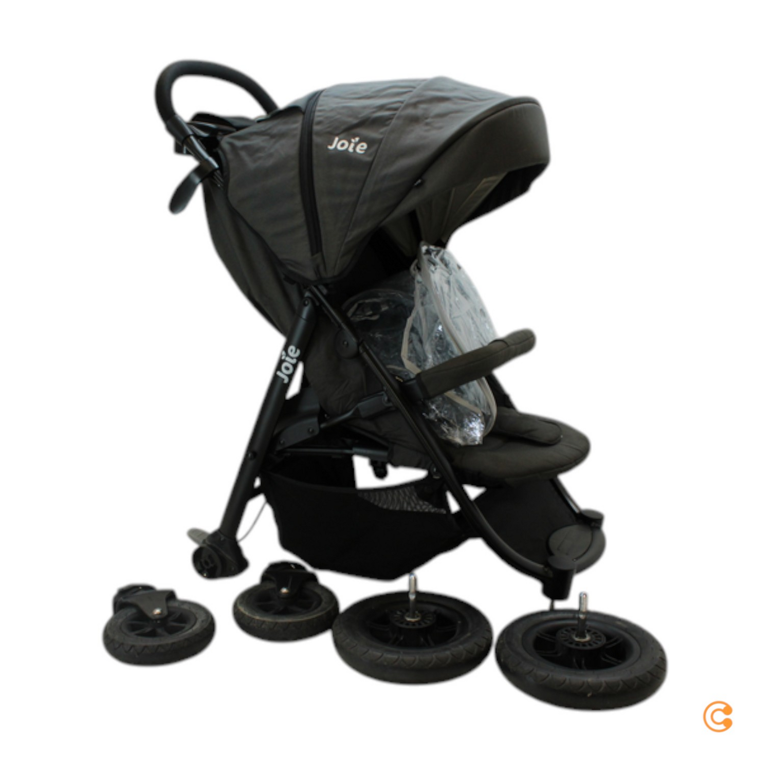 Joie Litetrax Pro Shale Kinderwagen Buggy Ink. Regenverdeck Siehe Text/Foto B-Ware - 5056080615455
