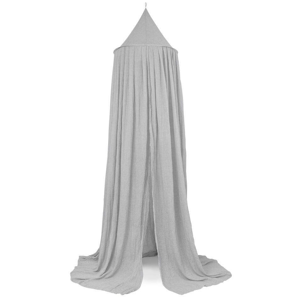 Jollein Baldachin Betthimmel Himmelbett Insektennetz Bett Vintage Grau 245x55cm B-Ware - 2000578351229