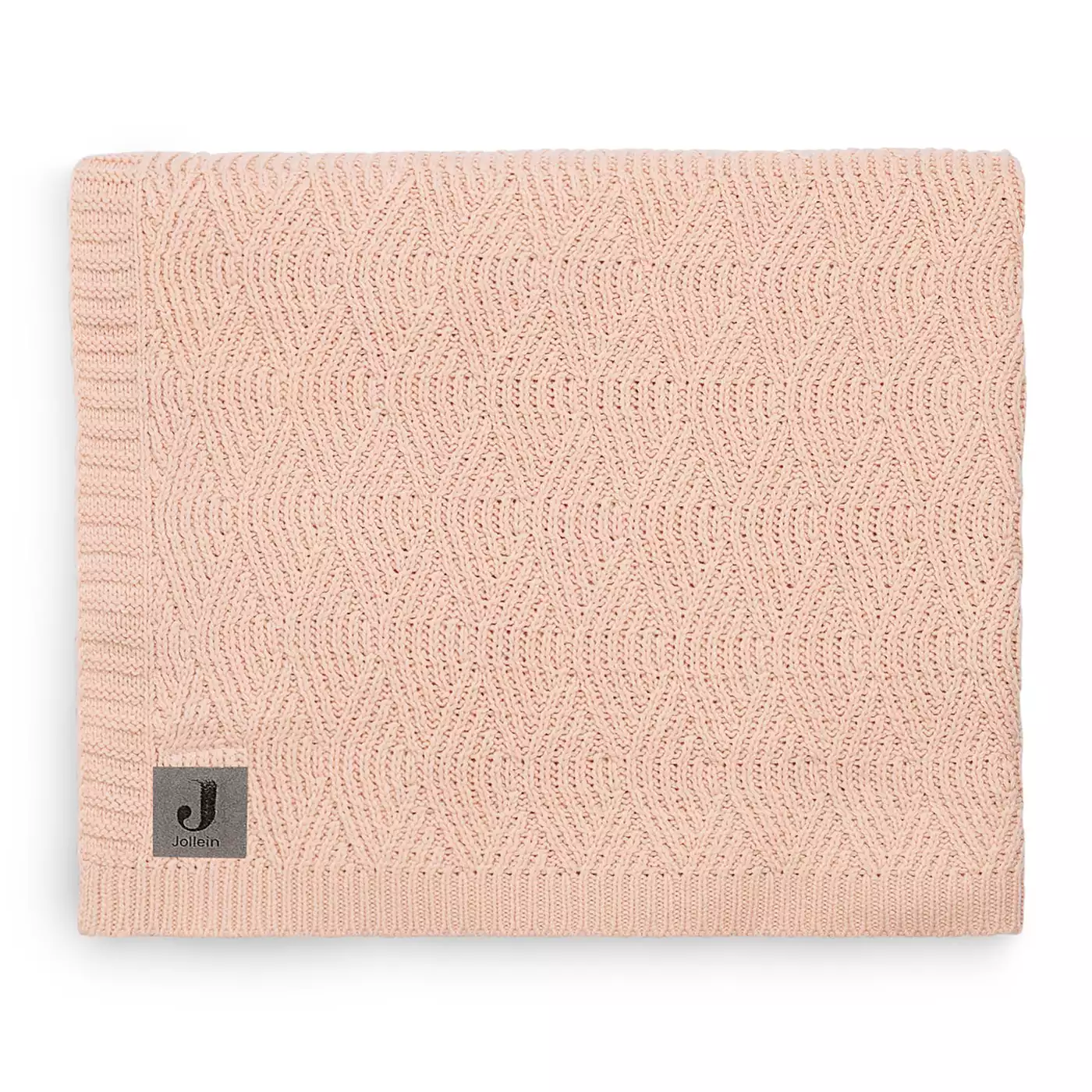 Jollein Strickdecke Babydecke Decke River Pale Pink Baumwolle B-Ware - 8717329352148