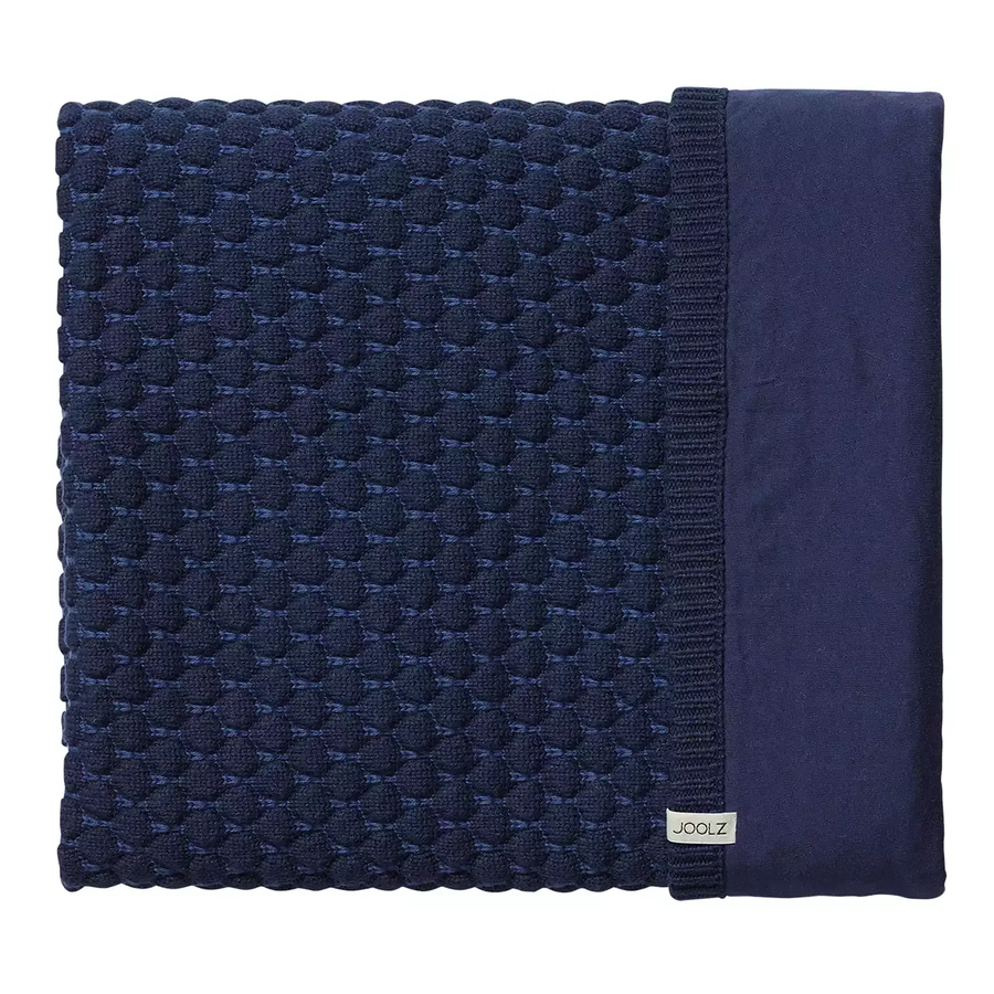 Joolz Decke Kuscheldecke Babydecke Honeycomb Blue Baumwolle 75x100 Cm B-Ware - 8715688363010