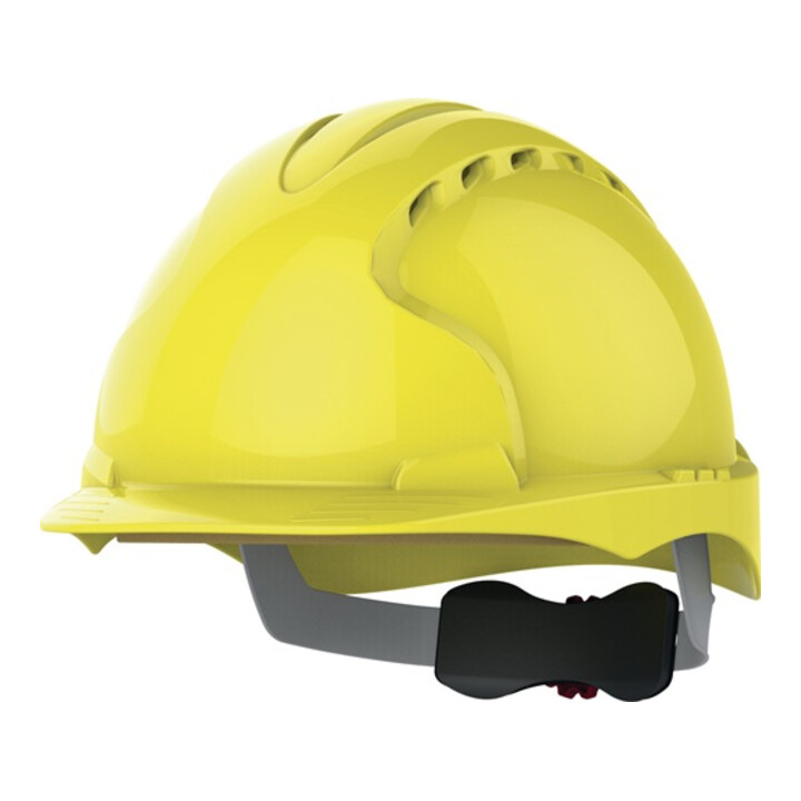 Jsp Schutzhelm Helm Kopfschutz Evo3 6 Punkt Drehradverschluss Gelb Polyethylen B-Ware - 5038428126106
