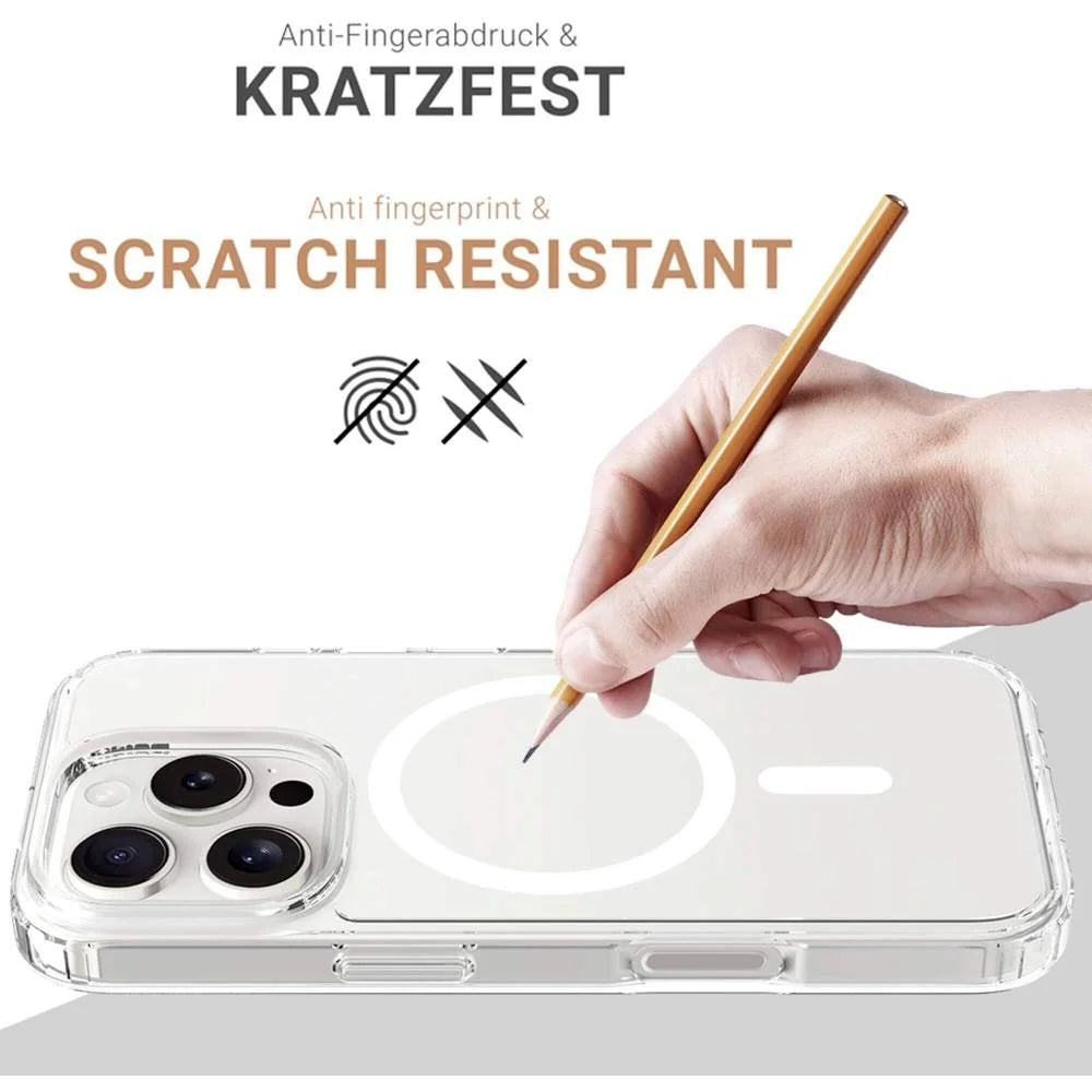 JT Berlin BackCase Hülle Apple iPhone 16 Pro Transparent MagSafe Pankow Clear - 4262386610921