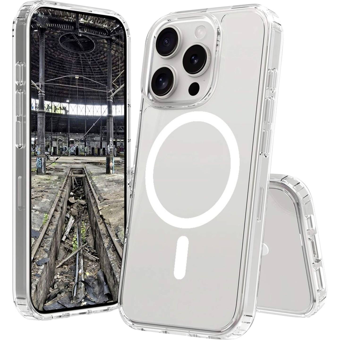 B-Ware Jt Berlin Back Case Hülle Apple I Phone 16 Pro Transparent Mag Safe Pankow Clear