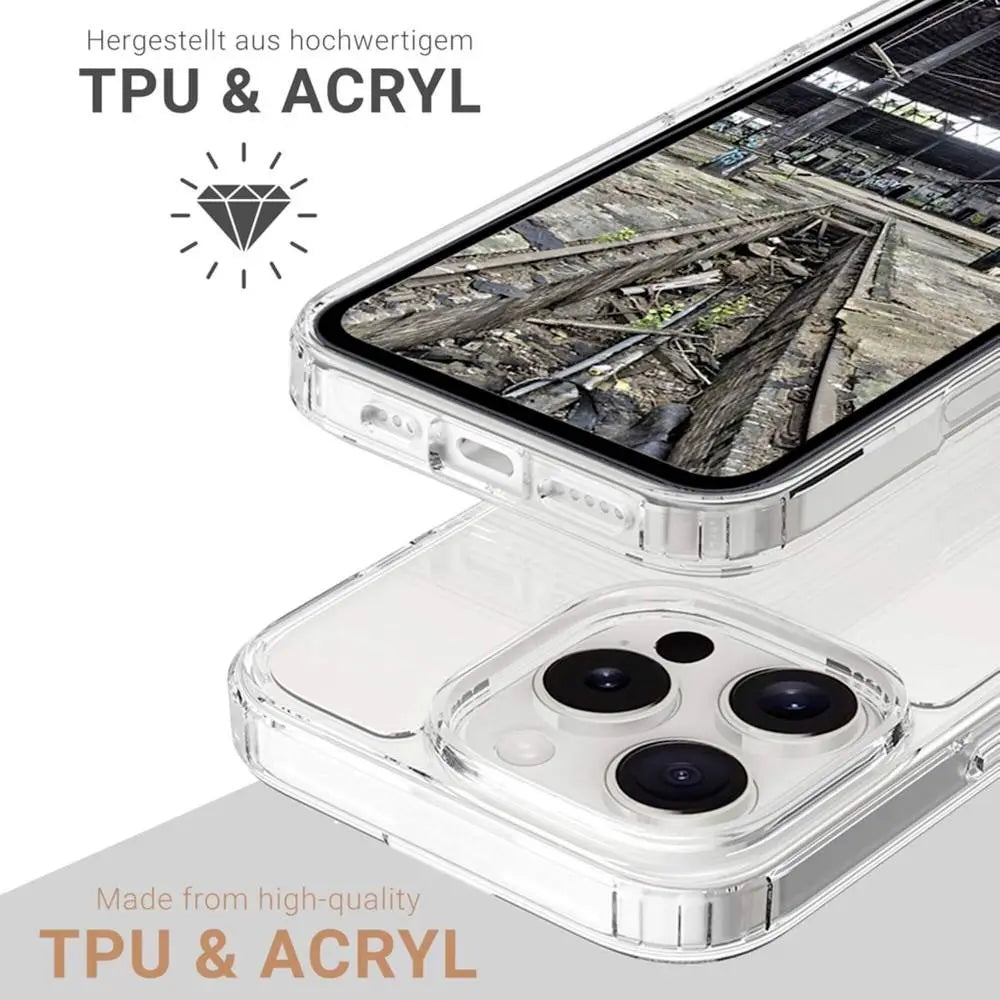 B-Ware Jt Berlin Back Case Hülle Apple I Phone 16 Pro Transparent Mag Safe Pankow Clear