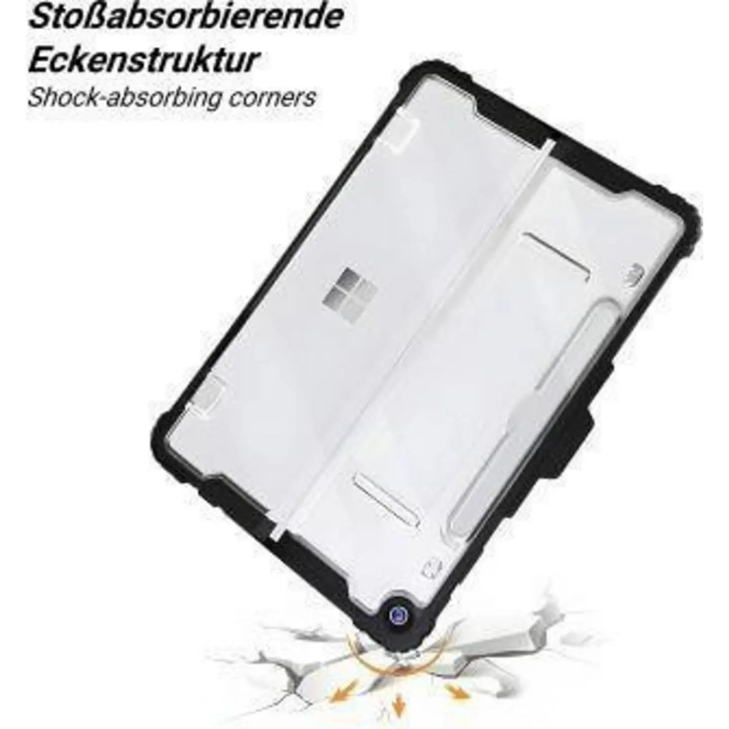 B-Ware Jt Berlin Hülle Case Microsoft Surface Pro 12 Schwarz Handschlaufe 2 Stück - 4260744253483