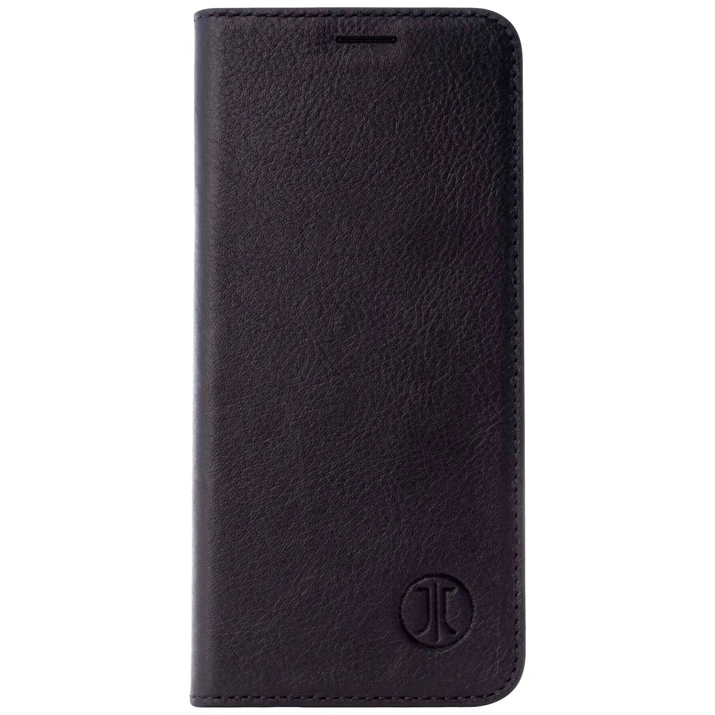 B-Ware Jt Berlin Lederhülle Hülle Echtleder Case Apple I Phone 14 Schwarz Tegel Schutz - 4260464228556