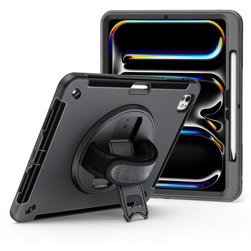 JT Berlin Hülle Case Kickstand Handstrap Apple iPad Pro 13 Schwarz 2025 2024 - 4260744253407