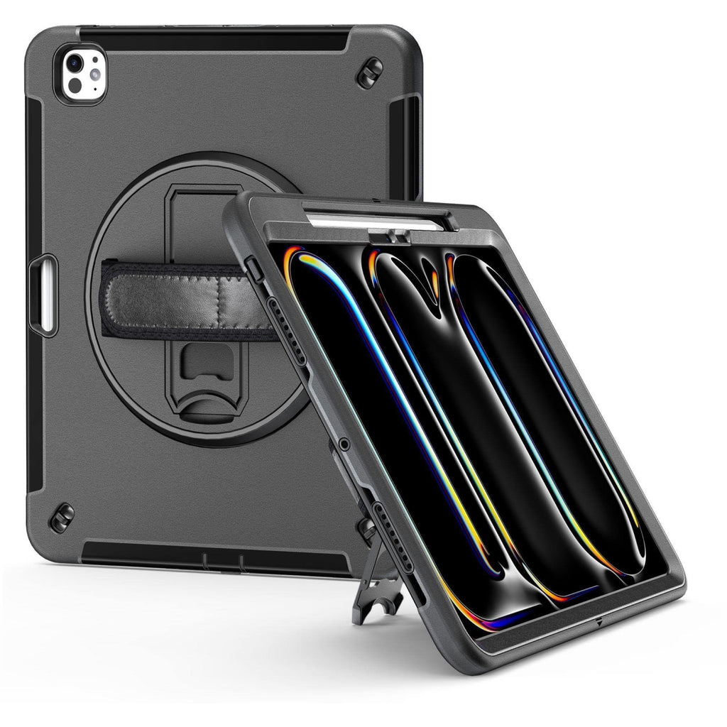JT Berlin Hülle Case Kickstand Handstrap Apple iPad Pro 13 Schwarz 2025 2024 - 4260744253407