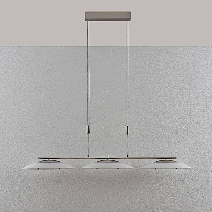 Lindby LED-Hängeleuchte Judie modern in Weiß aus Glas Deckenlampe Pendelleuchte - 4251096538670