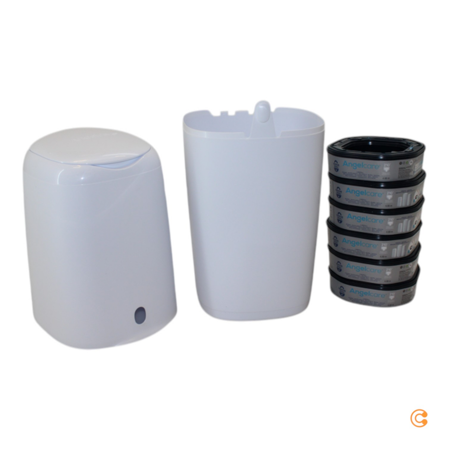 Kit de démarrage pour poubelle à couches Angelcare de qualité B, cassettes de recharge Classic XL pour couches, 107