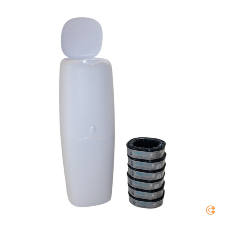 Angelcare Windeleimer Starter Set Classic Xl Wickelpflege Nachfüllkassetten B-Ware