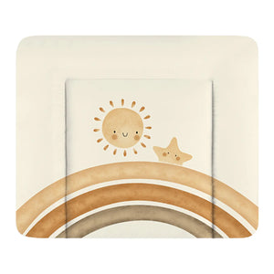 B-Ware Julius Zöllner Wickelauflage Unterlage Softy Folie Sunrise Polyestervlies 75x85