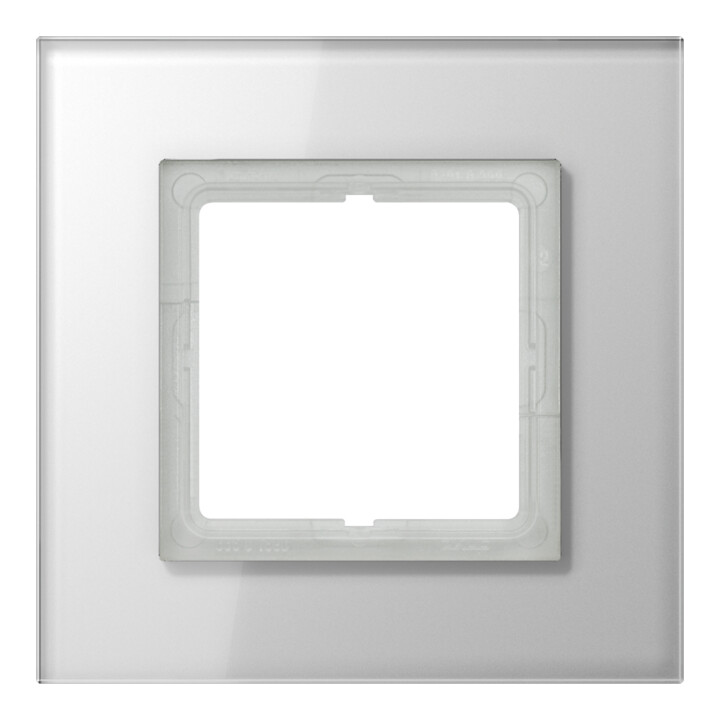 B-Ware Jung Glasrahmen Rahmen Abdeckung 1fach Alpinweiß Waagerecht Senkrecht Glas - 4011377069626