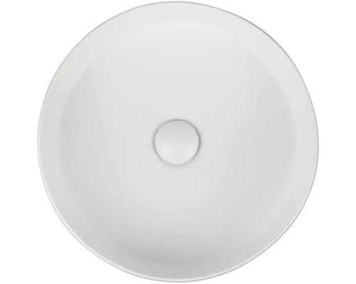 Jungborn Waschtisch Waschbecken Aufsatzbecken Amion 40 Keramik Matt Weiß Ventil - 4306517475055