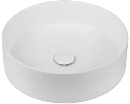 B-Ware Jungborn Waschtisch Waschbecken Aufsatzbecken Amion 40 Keramik Matt Weiß Ventil - 4306517475055