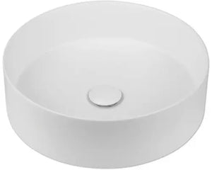 B-Ware Jungborn Waschtisch Waschbecken Aufsatzbecken Amion 40 Keramik Matt Weiß Ventil
