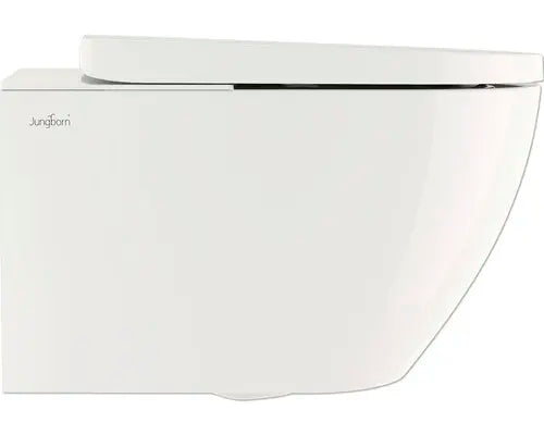 B-Ware Jungborn Dusch Wc Set Toilette Wandhänger Weiß Mit Hygienedusche Wc Sitz - 4306517629267