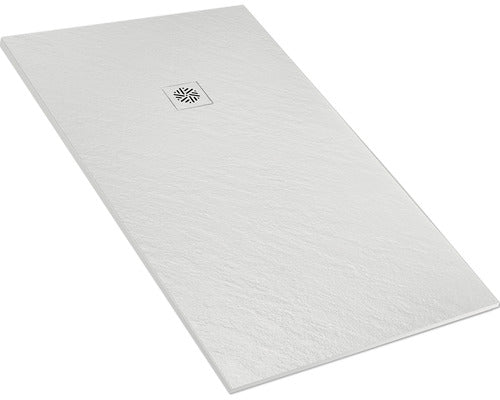 Jungborn Duschwanne Duschtasse Cento Mineralguss Kunststein Weiß Bad 140x80 cm - 8435398537449