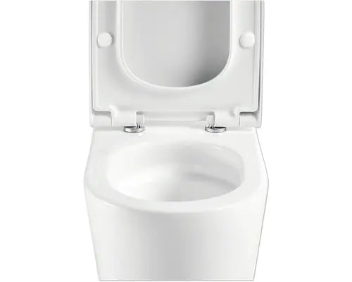 B-Ware Jungborn Wc Set Toilette Wand Wc One Tiefspüler Spülrandlos Weiß Wc Sitz  - 4306516765997