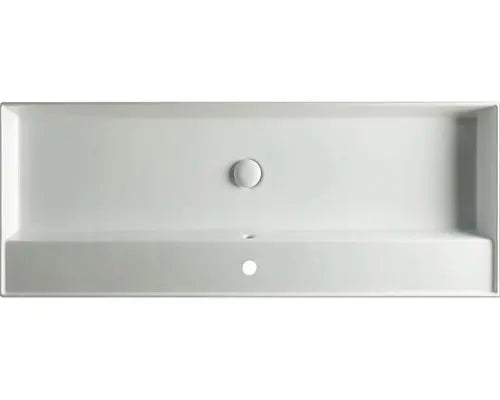 B-Ware Jungborn Waschtisch Becken Quattro Badezimmer Weiß Glänzend 121 X 46 Cm - 4306517903558