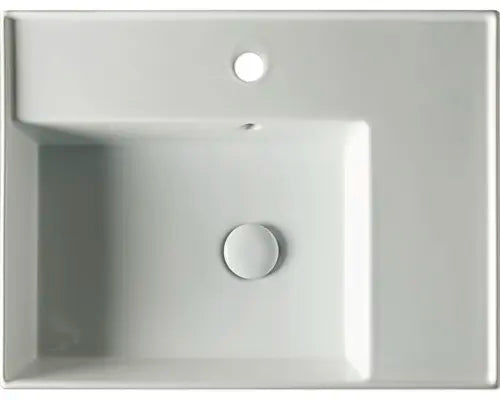 B-Ware Waschtisch Waschbecken Jungborn Quattro Badezimmer Becken Weiß Glänzend - 4306517903480