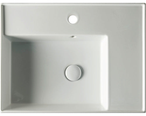 Waschtisch Waschbecken Jungborn QUATTRO Badezimmer Becken weiß glänzend - 4306517903480