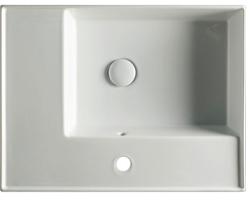 Waschtisch Waschbecken Jungborn QUATTRO Badezimmer Becken weiß glänzend - 4306517903480