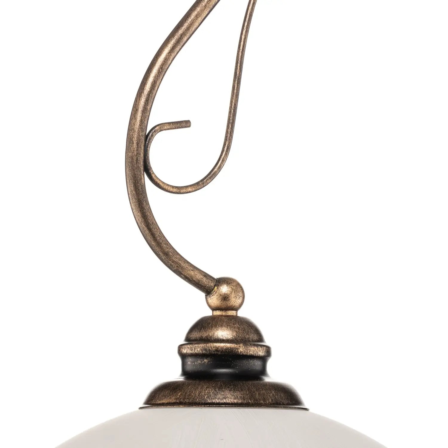 B-Ware Jupiter Hängeleuchte Pendellampe Lampe Casale Altmessing Weiß Metall Glas E27 - 5905962011741