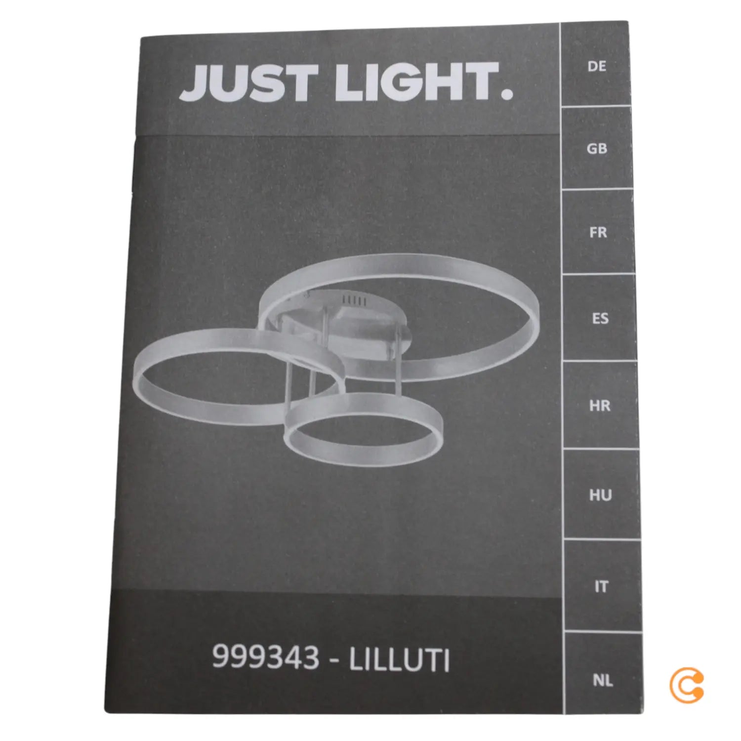 B-Ware Just Light Led Deckenleuchte Leuchte Led 26 W Stahl Fernbedienung Lilluti - 4043689993436