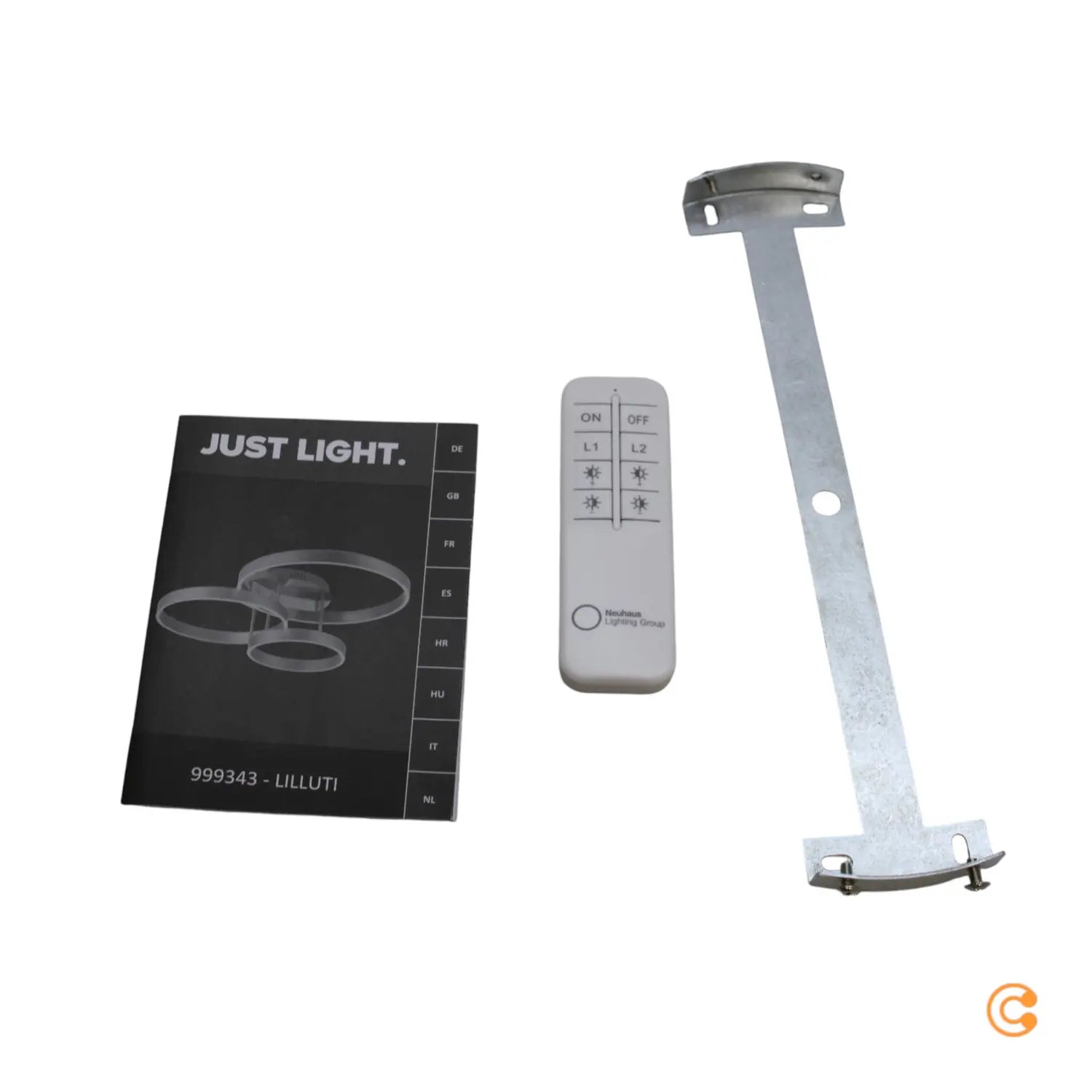 B-Ware Just Light Led Deckenleuchte Leuchte Led 26 W Stahl Fernbedienung Lilluti - 4043689993436