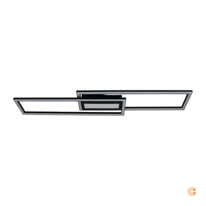 B-Ware Just Light Asmin Led Deckenleuchte Deckenlampe Lampe Warmweiß 45 W Schwarz Weiß