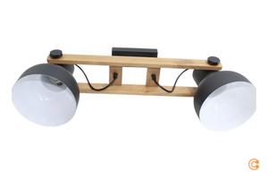 B-Ware Just Light. Deckenleuchte Cup 2.0 2 Flammig Schwarz Metall Deckenlampe Lampe