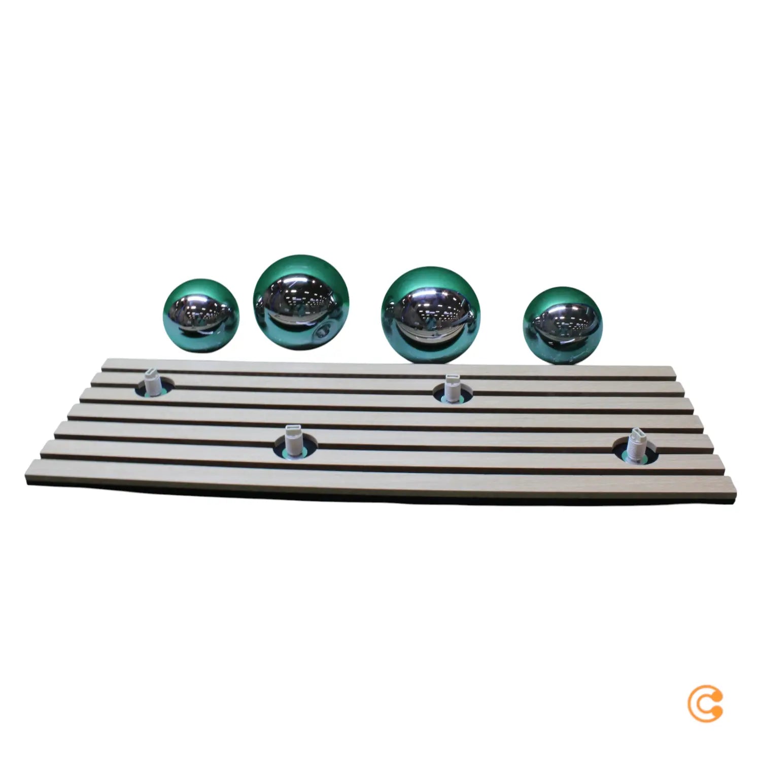 B-Ware Just Light Deckenleuchte Deckenlampe Green Stika Holz Glas Rauchgrau G9 Led - 4043689004248