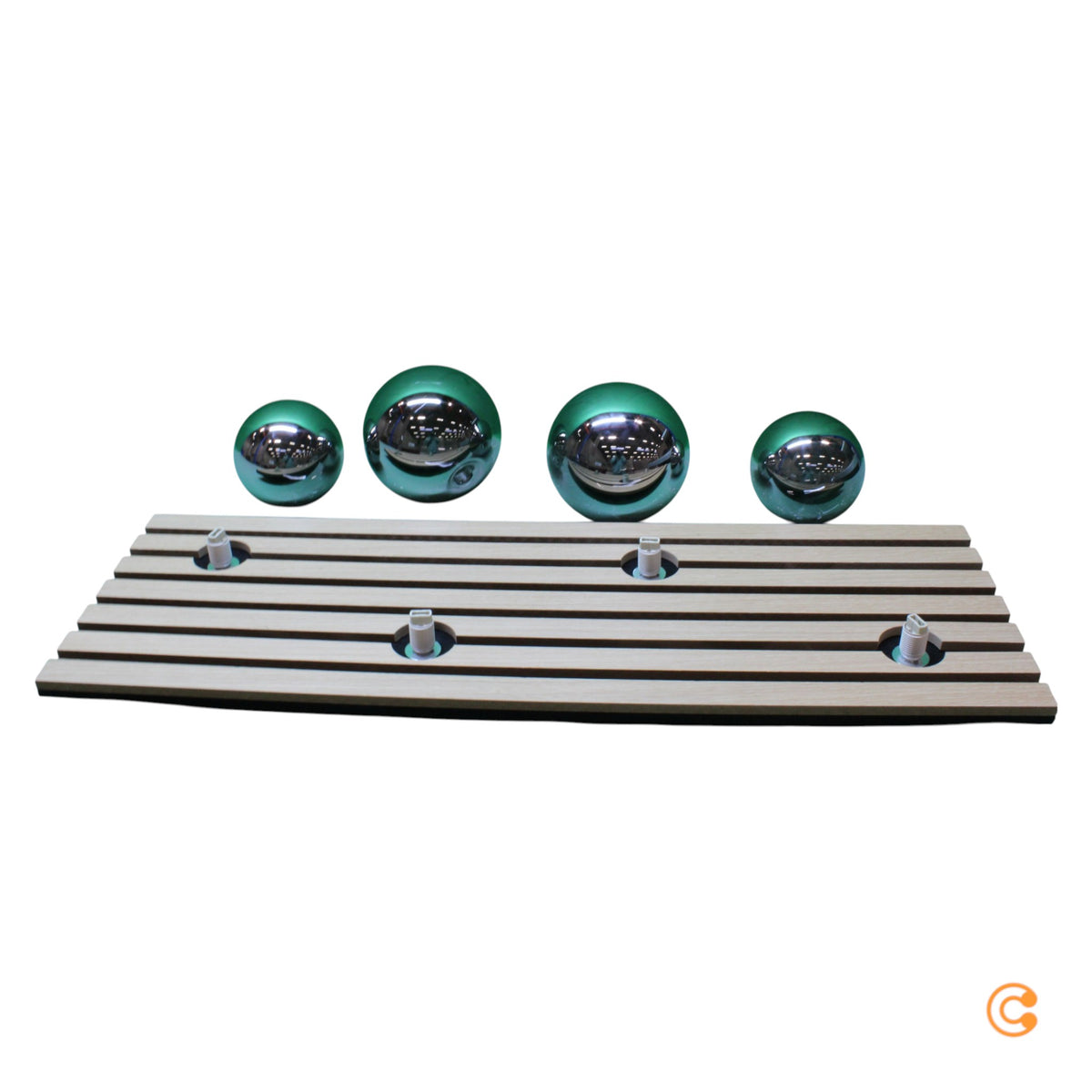 JUST LIGHT Deckenleuchte Deckenlampe Green Stika Holz Glas rauchgrau G9 LED - 4043689004248