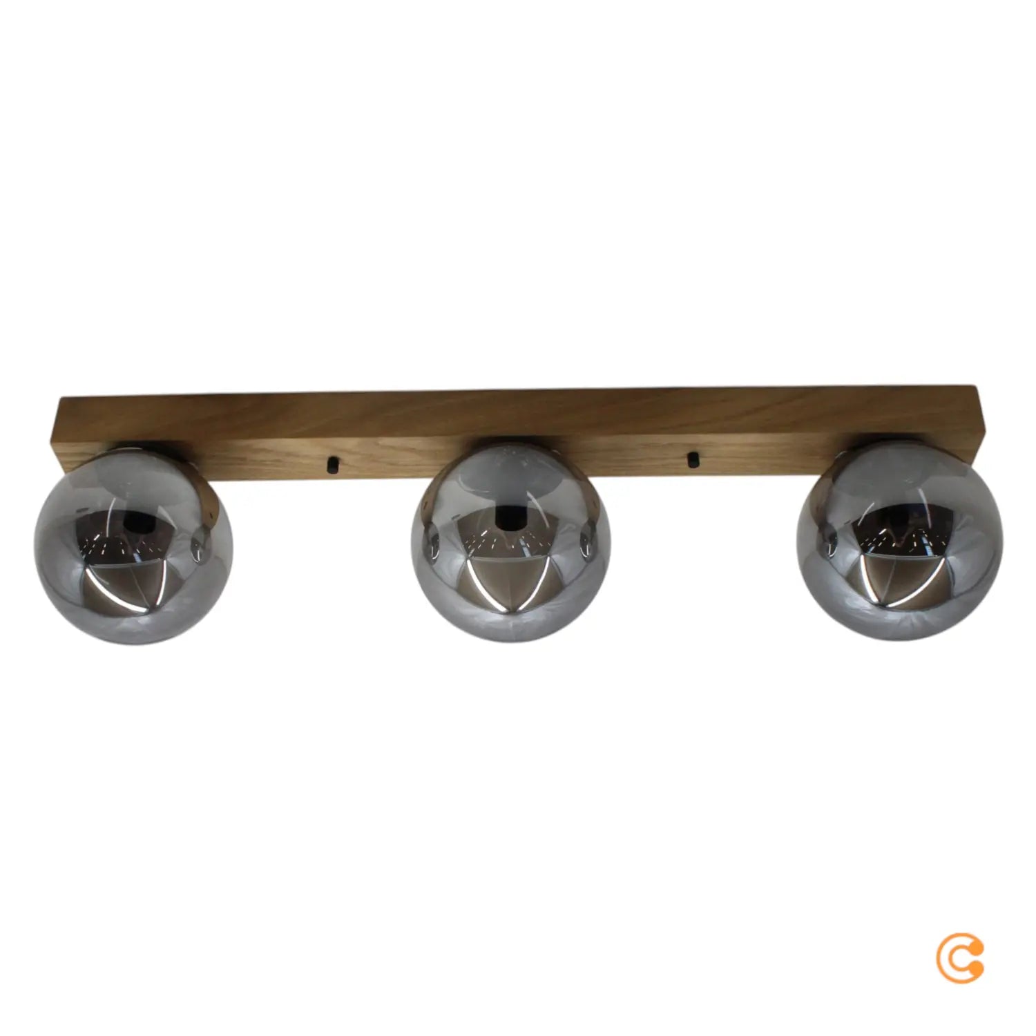 B-Ware Just Light Deckenleuchte Lampe Green Widow Glaskugeln Dreiflammig Schwarz Grau - 4043689994914