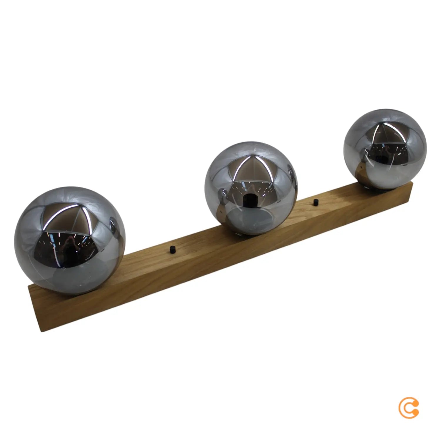 B-Ware Just Light Deckenleuchte Lampe Green Widow Glaskugeln Dreiflammig Schwarz Grau - 4043689994914