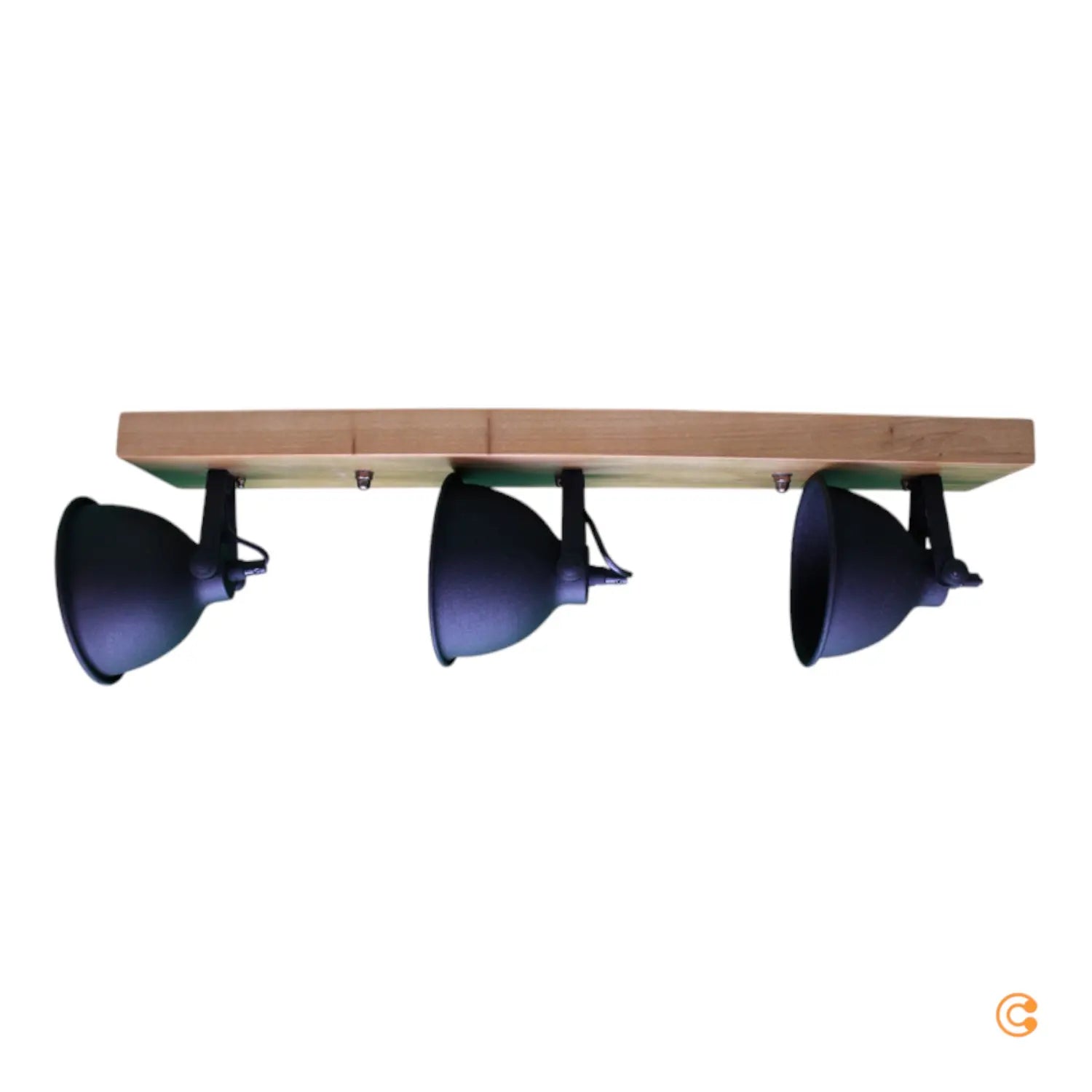 Just Light. Deckenleuchte Samia 3 Flammig Mangoholz Schwarz Siehe Text/Foto B-Ware - 4043689957384