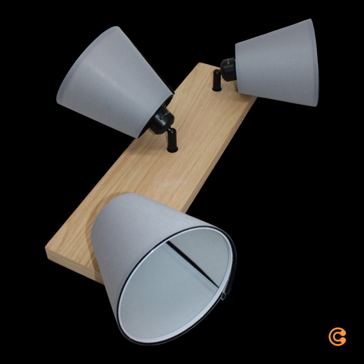 JUST LIGHT Green Michel Deckenstrahler Strahler Wohnzimmerlampe dreiflammig E27 - 4043689995041