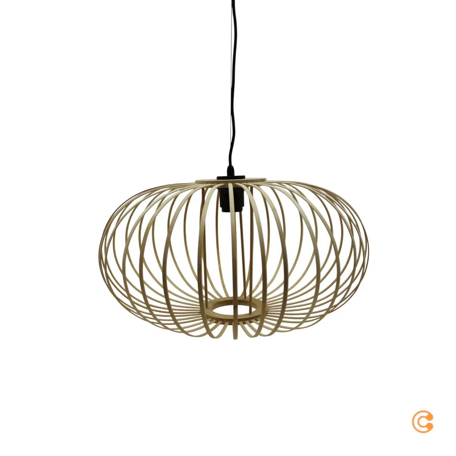 B-Ware Just Light Hängelampe Pendelleuchte Racoon Lampe Led Hellbraun Holzschirm H880 - 4043689986810