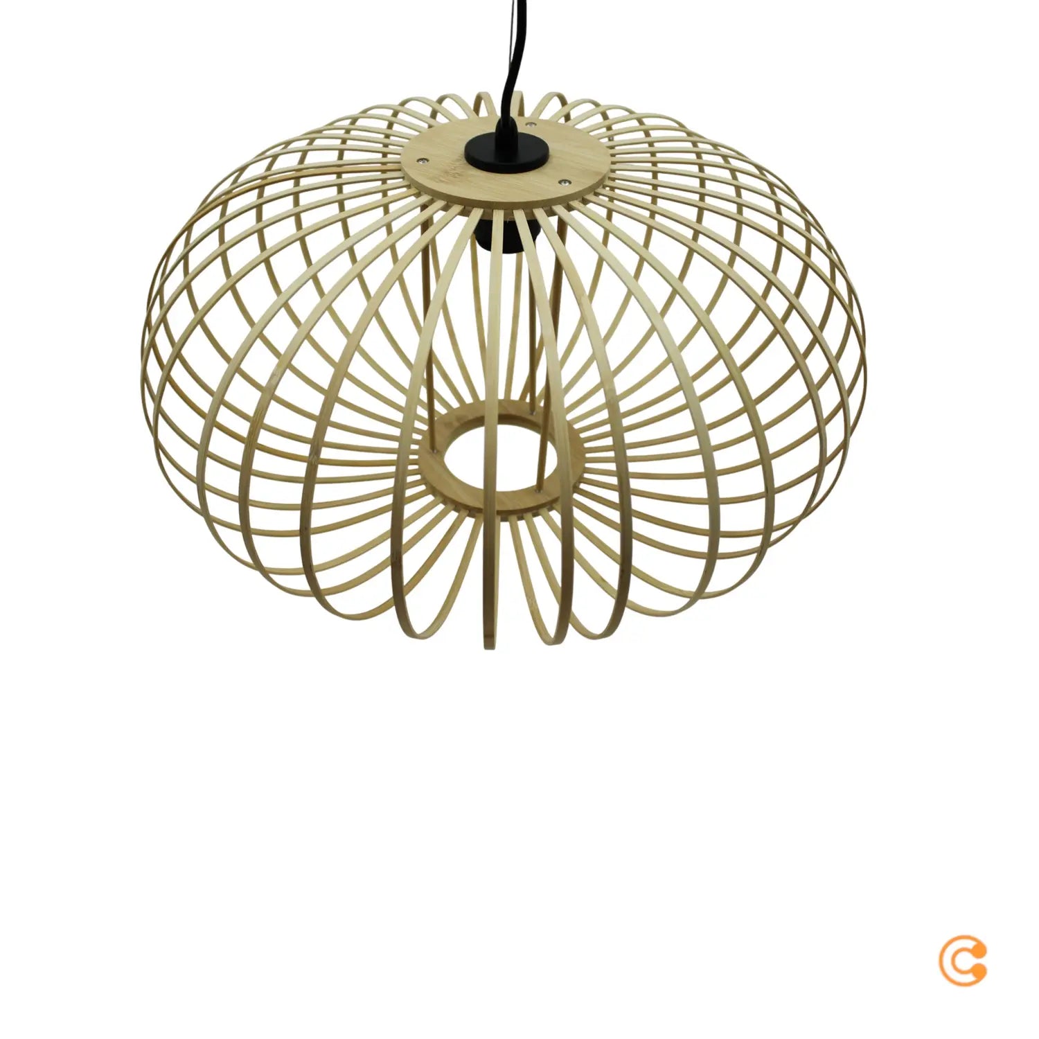 B-Ware Just Light Hängelampe Pendelleuchte Racoon Lampe Led Hellbraun Holzschirm H880 - 4043689986810