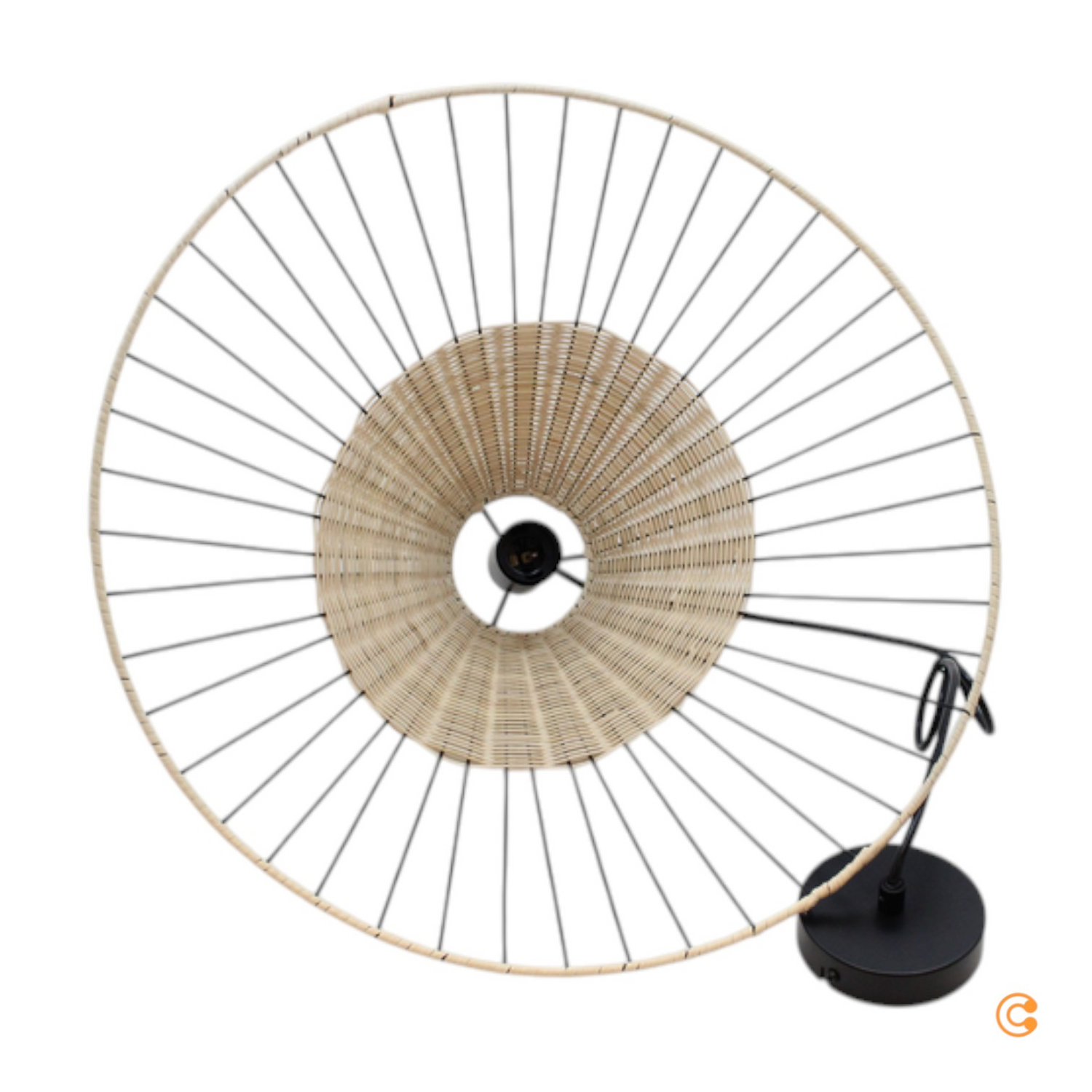 B-Ware Just Light. Hängeleuchte Reed Hängelampe Lampe E27 Mit Konisch Geformtem Schirm