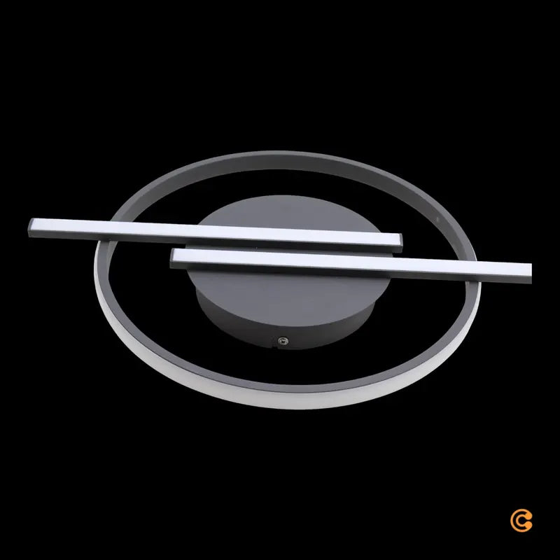 JUST LIGHT Deckenleuchte Lampe LED Korsa schwarz dimmbar Metall Kunststoff - 4043689000073