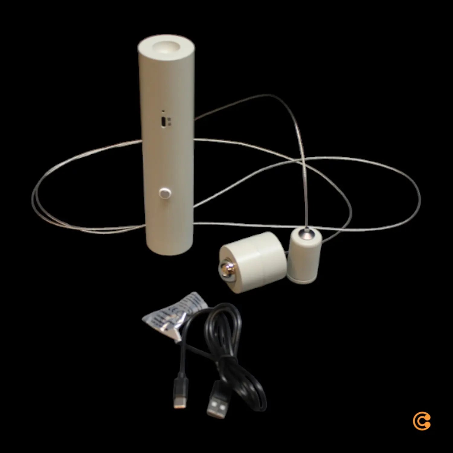 Just Light Led Hängeleuchte Pendellampe Akku Lampe Grau Beige Eisen Touchdimmer B-Ware - 4043689003326
